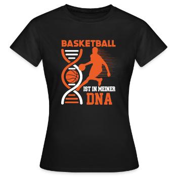 Basketball Dunking Spieler Korbleger Spruch - Frauen T-Shirt - Schwarz - Vorne - AI Model Female 172 dark (172cm)