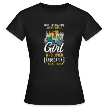 Landscaper Landscaping Landscape - Women's T-Shirt - black - Front - AI Model Female 172 dark (172cm)