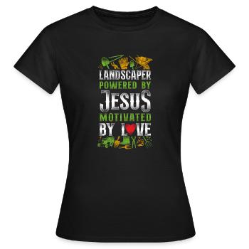 Landscaper Landscaping Landscape - Women's T-Shirt - black - Front - AI Model Female 172 dark (172cm)