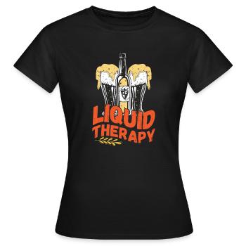 Thérapie liquide - T-shirt Femme - noir - Devant - AI Model Female 172 dark (172cm)