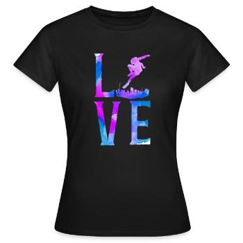 Parkour Free Running Traceur - Frauen T-Shirt - Schwarz - Vorne - AI Model Female 172 dark (172cm)