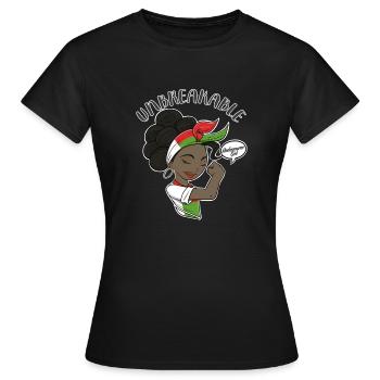 Madagascar Girl Unbreakable I Madagascar Héritage - T-shirt Femme - noir - Devant - AI Model Female 172 dark (172cm)