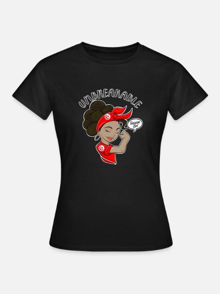 Fille tunisienne incassable I Patrimoine tunisien I - T-shirt Femme - noir