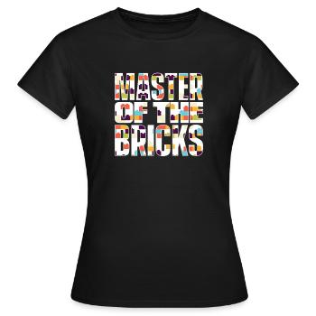 Brick Builder Brick Building Master Builder - Women's T-Shirt - black - Front - AI Model Female 172 dark (172cm)