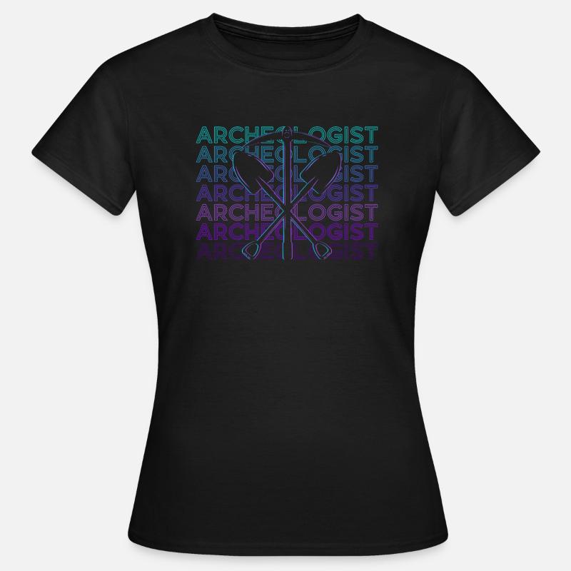Archaeologist Archaeology Retro Gift - Women's T-Shirt - black