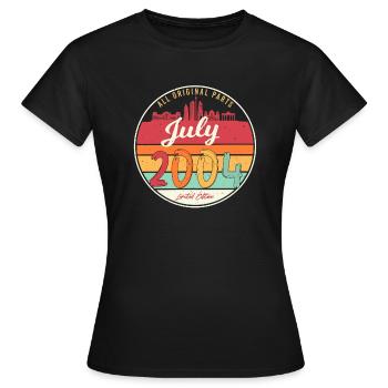 July 2004 Finally of legal age - Women's T-Shirt - black - Front - AI Model Female 172 dark (172cm)