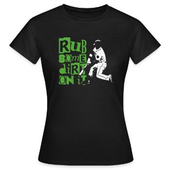 Baseball Fan Vintage Batter Rub - Women's T-Shirt - black - Front - AI Model Female 172 dark (172cm)