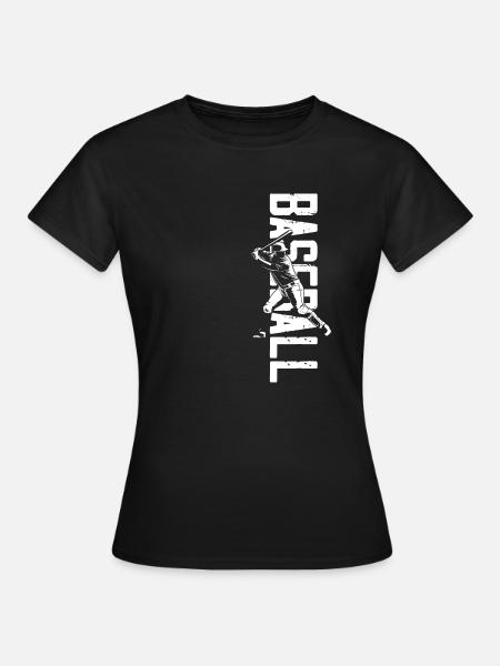 Baseball Fan Vintage Baseball - Frauen T-Shirt - Schwarz