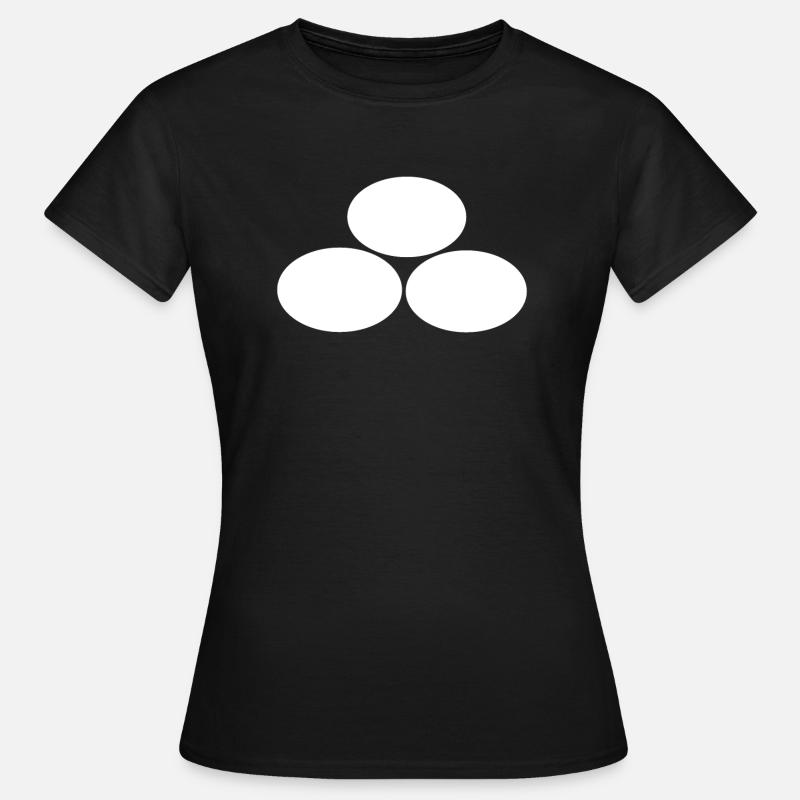 Three White Ovals - Women's T-Shirt - black