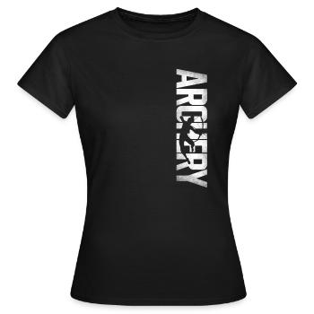 Archery Bow Archer Vintage Archery - Women's T-Shirt - black - Front - AI Model Female 172 dark (172cm)