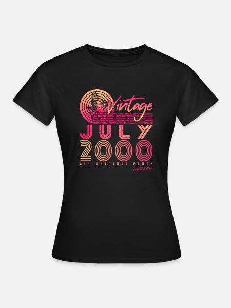 Geburtsmonat Juli 2000 - Frauen T-Shirt - Schwarz