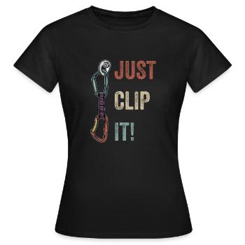 Kletterer sportklettern geschenk - Frauen T-Shirt - Schwarz - Vorne - AI Model Female 172 dark (172cm)