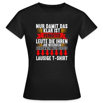 Abschiedsgeschenk Jobwechsel Kollege - Frauen T-Shirt - Schwarz - Vorne - AI Model Female 172 dark (172cm)