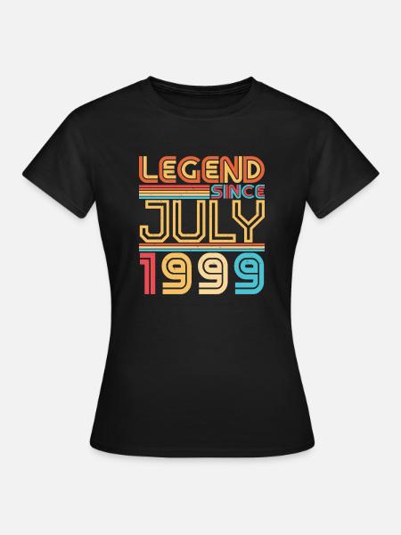 Geburtsmonat Juli 1999 - Frauen T-Shirt - Schwarz