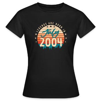 July 2004 Finally of legal age - Women's T-Shirt - black - Front - AI Model Female 172 dark (172cm)