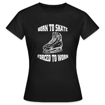 Figure Skating Ice Skating Figure Skating - Women's T-Shirt - black - Front - AI Model Female 172 dark (172cm)