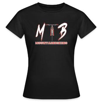 VTT VTT - Mountainbiker Fahrrad - T-shirt Femme - noir - Devant - AI Model Female 172 dark (172cm)
