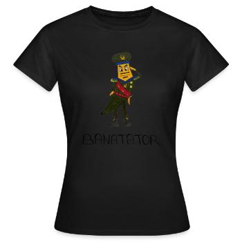 Banatator - Frauen T-Shirt - Schwarz - Vorne - AI Model Female 172 dark (172cm)