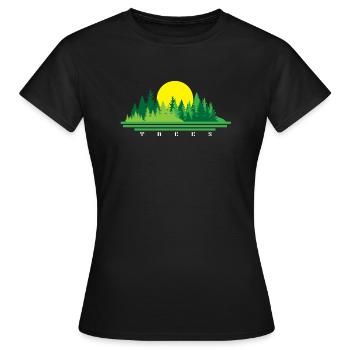 Arbre - T-shirt Femme - noir - Devant - AI Model Female 172 dark (172cm)