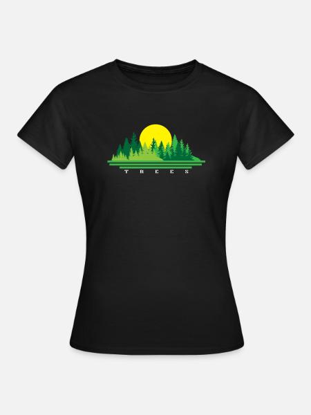Baum - Frauen T-Shirt - Schwarz