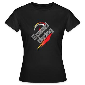 Speed Racing - Frauen T-Shirt - Schwarz - Vorne - AI Model Female 172 dark (172cm)