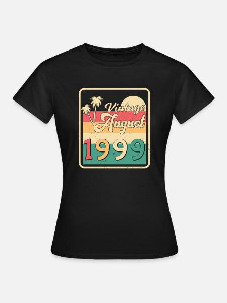 1999 August Retro - Frauen T-Shirt - Schwarz