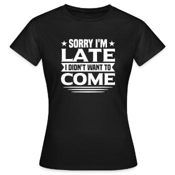 Drôle - T-shirt Femme - noir - Devant - AI Model Female 172 dark (172cm)