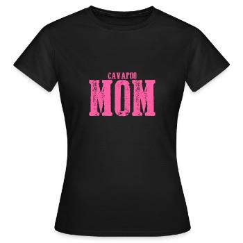 Cavapoo maman Chien - T-shirt Femme - noir - Devant - AI Model Female 172 dark (172cm)