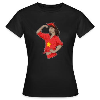 Fille vietnamienne Héritage vietnamien incassable - T-shirt Femme - noir - Devant - AI Model Female 172 dark (172cm)