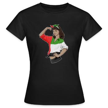 Arab Girl Unbreakable I Heritage United Arab - Frauen T-Shirt - Schwarz - Vorne - AI Model Female 172 dark (172cm)