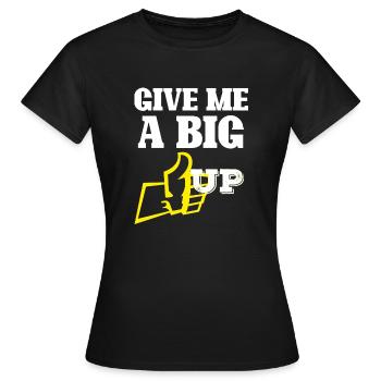 Thumb up - T-shirt Femme - noir - Devant - AI Model Female 172 dark (172cm)