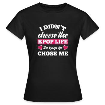 K-Pop K-Drama Musique pop coréenne - T-shirt Femme - noir - Devant - AI Model Female 172 dark (172cm)