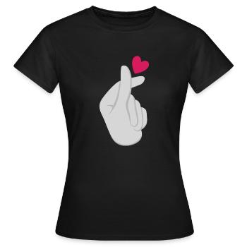 K-Pop K-Drama Musique pop coréenne - T-shirt Femme - noir - Devant - AI Model Female 172 dark (172cm)