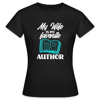 Author Author Funny Author Gift - Women's T-Shirt - black - Front - AI Model Female 172 dark (172cm)