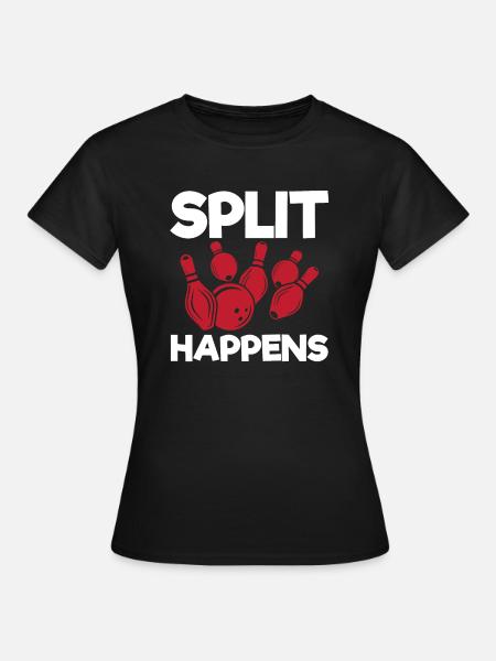 Manchmal Split - Frauen T-Shirt - Schwarz