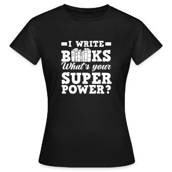 Author Author Funny Author Gift - Women's T-Shirt - black - Front - AI Model Female 172 dark (172cm)