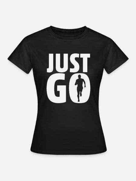 Just Go - Frauen T-Shirt - Schwarz