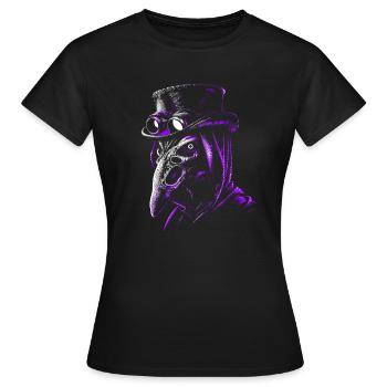 médecin médiéval - T-shirt Femme - noir - Devant - AI Model Female 172 dark (172cm)