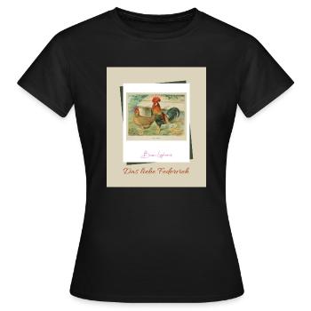 Das liebe Federvieh - Brown Leghorns - Frauen T-Shirt - Schwarz - Vorne - AI Model Female 172 dark (172cm)