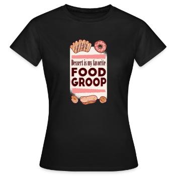 Dessert Nourriture préférée Sweet Lovers Faire un don - T-shirt Femme - noir - Devant - AI Model Female 172 dark (172cm)