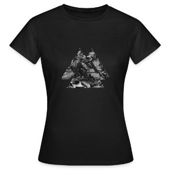 Valknut Wotan Knot Viking Warriors Norsemen - Women's T-Shirt - black - Front - AI Model Female 172 dark (172cm)