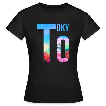 Tokyo - Women's T-Shirt - black - Front - AI Model Female 172 dark (172cm)