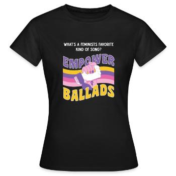 Frauen Gleichberchtigung Design und Feminist - Frauen T-Shirt - Schwarz - Vorne - AI Model Female 172 dark (172cm)