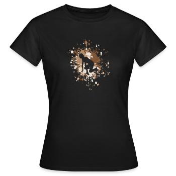 Athlétisme Starter Runner Color Splash - T-shirt Femme - noir - Devant - AI Model Female 172 dark (172cm)