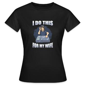 Tontechniker Sound Audio Engineer - Frauen T-Shirt - Schwarz - Vorne - AI Model Female 172 dark (172cm)