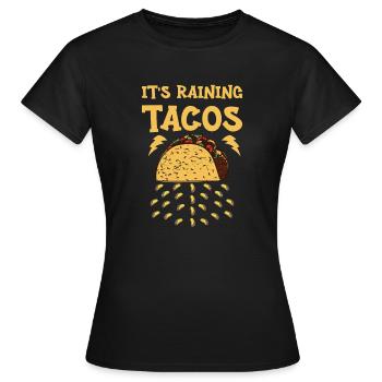Taco Tacos Cuisine mexicaine - T-shirt Femme - noir - Devant - AI Model Female 172 dark (172cm)