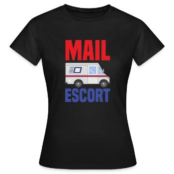 Funny Letter Deliverer Post Post Gifts - Women's T-Shirt - black - Front - AI Model Female 172 dark (172cm)