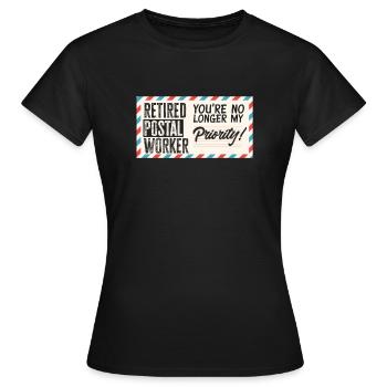 Funny Letter Deliverer Post Post Gifts - Women's T-Shirt - black - Front - AI Model Female 172 dark (172cm)