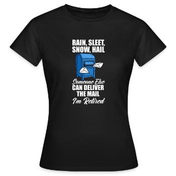 Funny Letter Deliverer Post Post Gifts - Women's T-Shirt - black - Front - AI Model Female 172 dark (172cm)