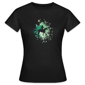 Horst Riding Color Splash - Women's T-Shirt - black - Front - AI Model Female 172 dark (172cm)